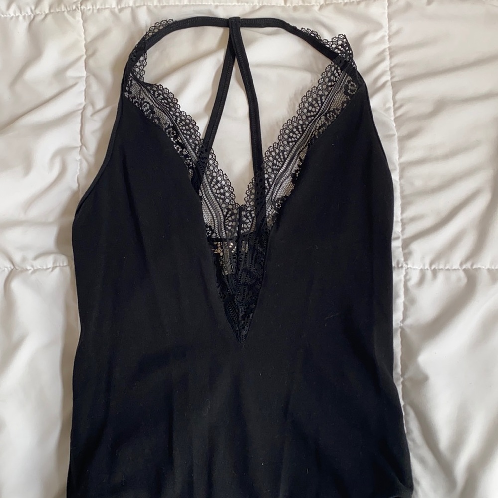 Lace Halter Bodysuit